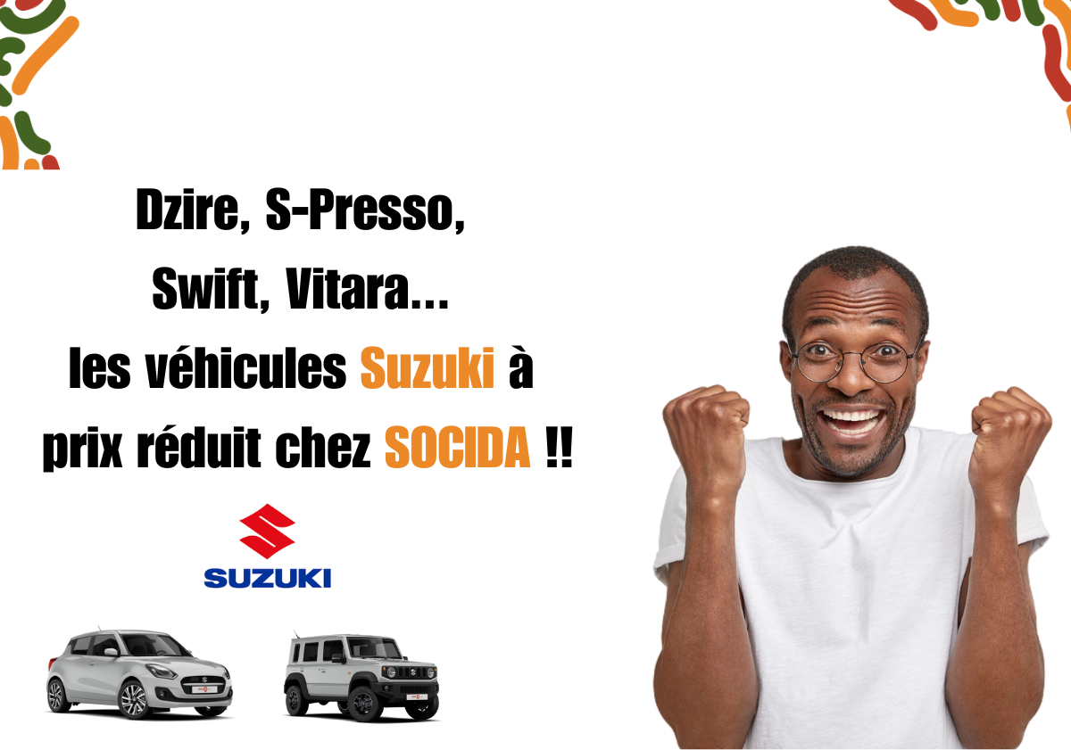 Ne manquez pas les offres spéciales Suzuki chez SOCIDA